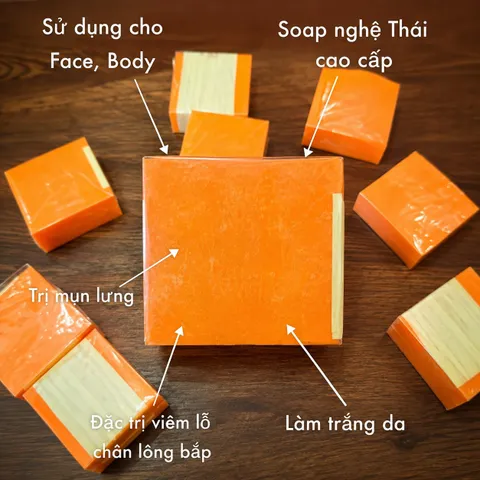 Xà Phòng Cam Nghệ Galong Thái Lan Giảm Mụn Sáng Da Giảm Thâm Cơ Thể 65g