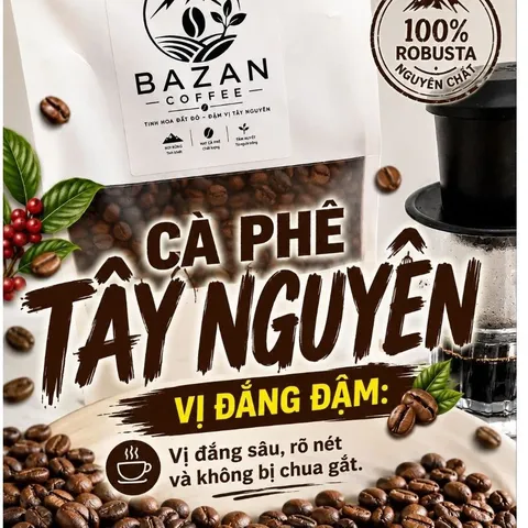 [Giá Sỉ ] 5kg Cà Phê Nguyên Chất Đắk Lắk - Gu Mạnh - Đắng - Đậm - Mạnh
