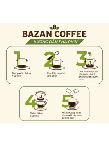 1KG Cà Phê Nguyên Chất Robusta Rang Mộc Tây Nguyên – BAZAN COFFEE – Đậm Vị, Thơm Đặc Trưng