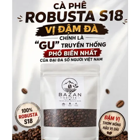 1kg Cà Phê Rang Xay Nguyên Chất - Gu Mạnh, Đậm Vị Tây Nguyên, Pha Phin, Pha Máy, Cà Phê Hạt, Bột, BAZAN COFFEE 47