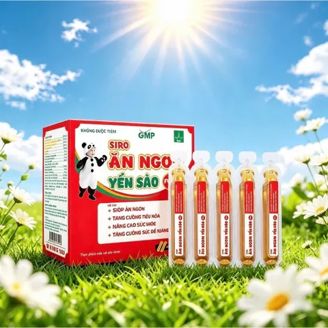 Siro ăn ngon yến sào Fukid lisse,(hộp 20 ống), Ăn ngon, kích thích tiêu hoá, tăng miễn dịch cho trẻ.