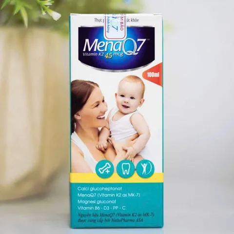 MIDU MENAQ7 K2 45mcg - Hỗ trợ tăng cường hấp thụ Cacli vào xương, Lọ 100ml