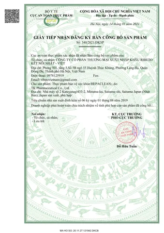 HEPA CLEAN - Viên uống Giúp bổ gan, tăng cường chức năng gan Nhật Bản, Lọ 60 viên