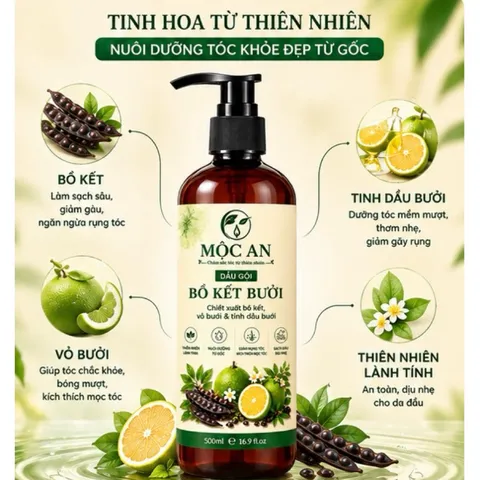 Dầu Xả Dừa Nha Đam Mộc An 250ml, phục hồi tóc hư tổn, dưỡng tóc từ gốc, dầu xả thiên nhiên lành tính