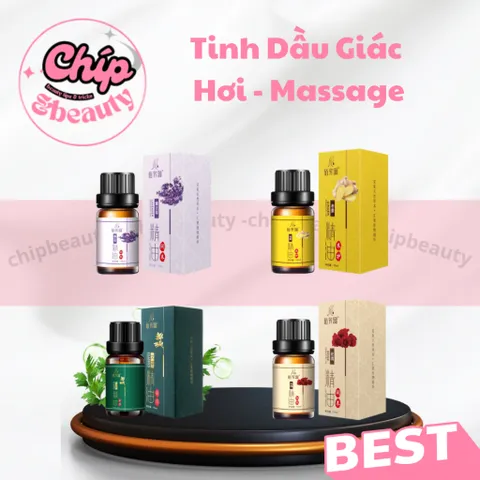 Tinh dầu 10ml dùng giác hơi, đả thông kinh lạc, Dầu gió massage, giác hơi tại nhà
