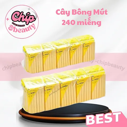 Cây mút nở rửa mặt 1 cây có 20 gói nhỏ, Cây bọt biển Rửa Mặt Cá Nhân, Spa - TMV Hàng loại 1