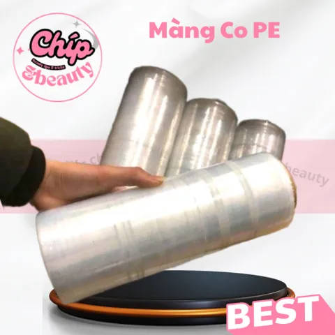 Màng PE cuốn bụng giảm béo 1.5kg khổ 25cm. Màng PE bọc hàng hoá tiện dụng