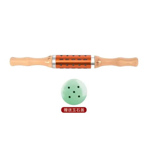 Cây Lăn Ngải Ngọc Bích Dùng Massage Mặt và Body, Thanh Lăn Ngải Ngọc Tay Cầm Gỗ Mát Xa 837818