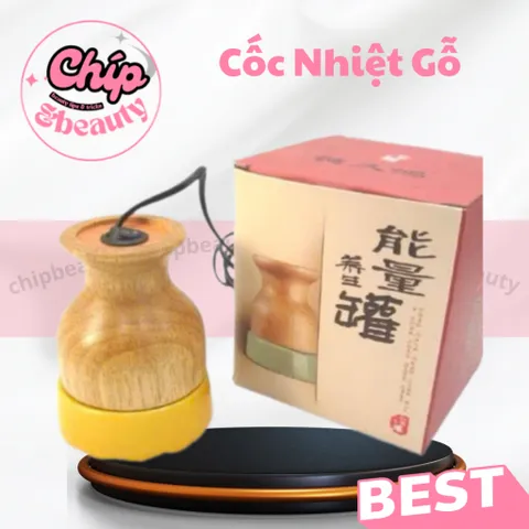Cốc Nhiệt Gỗ đả thông kinh lạc, massage dưỡng sinh tại nhà. Cốc nhiệt gỗ massage trị liệu