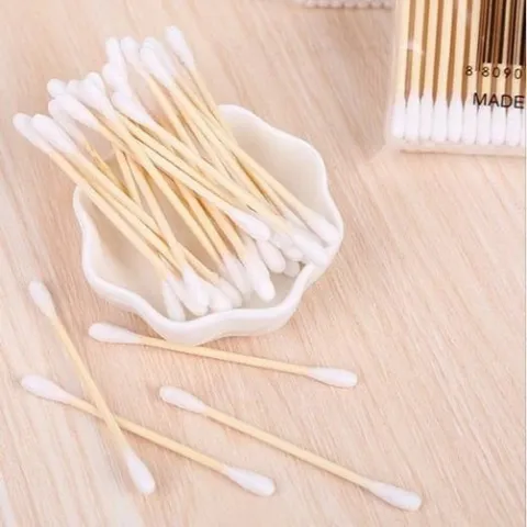 Combo 5 gói. Gói 100 Tăm bông gỗ y tế vệ sinh tai. Bông ngoáy tai hàng loại 1 chất lượng cao