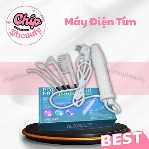 Máy điện tím sát khuẩn cầm tay sau nặn mụn dùng cho Spa hàng chất lượng gía ưu đãi