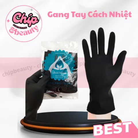 Găng Tay Cách Nhiệt Gội Đầu Dưỡng Sinh, Làm Tóc - Bao Tay PVC Cách Nhiệt Độ Bền Cao 837845