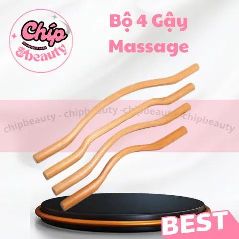 Bộ Gậy Gỗ 4 Món I Đả Thông Kinh Lạc, Giảm Béo, Lưu Thông Khí Huyết Dùng Trong Spa, Dưỡng Sinh Đông Y 837860