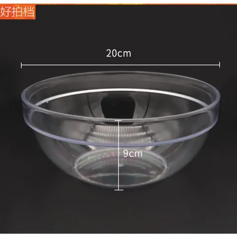 Bát nhựa trong suốt kích thước 20cm*9cm. Bát nhựa dùng rửa mặt cá nhân, spa và TMV