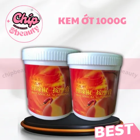 Kem nóng ớt giảm béo siêu nóng hũ 300g, 1000g | Kem tan mỡ ớt | Kem ớt giảm béo hiệu quả