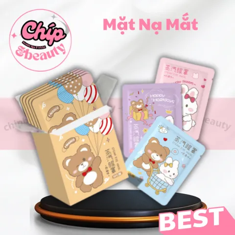 Combo 10 Mặt Nạ Massage Mắt Chườm Ấm Giúp Thư Giãn Giảm Căng Thẳng, Giảm Quầng Thâm, Mỏi Mắt T03