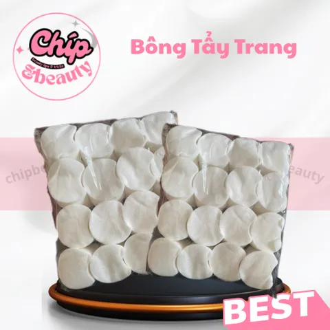 Bông Tây Trang 1200 Miếng Dùng Cá Nhân, Trong Phun Xăm Thẩm Mỹ. Bông Tẩy Trang Loại 1