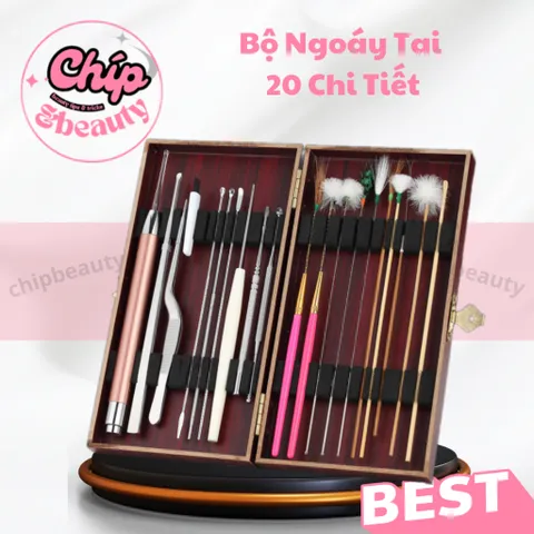 Bộ 20 Dụng Cụ Lấy Ráy Tai Bằng Thép Không Gỉ Giúp Thư Giãn Cho Người Lớn Và Trẻ Em 837896