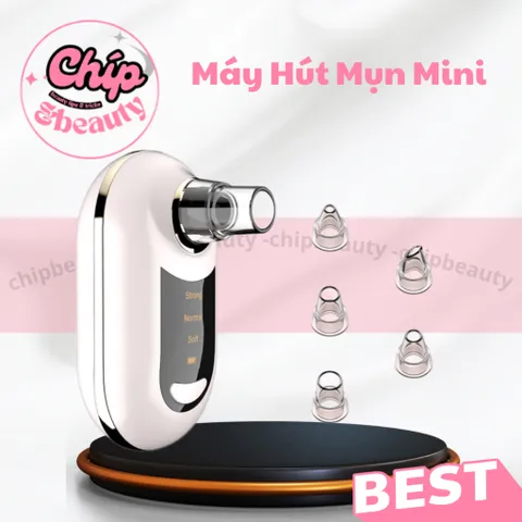 Máy hút mụn mini có tích điện | Máy hút mụn đầu đen, mụn cám cầm tay tiện lợi tại nhà