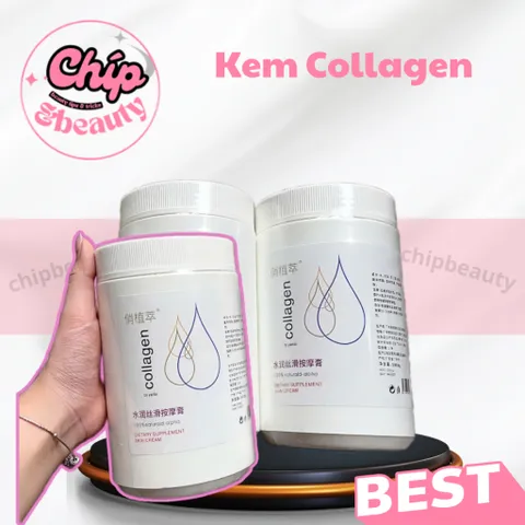 Kem massage collagen hũ 1kg. Dưỡng ẩm, dưỡng trắng da hàng cao cấp 837920