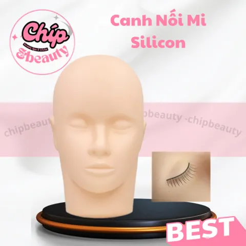 Đầu Manocanh Silicon,Đầu Manocanh Massage, Mặt Canh Tập Nối Mi Cho Học Viên 837947