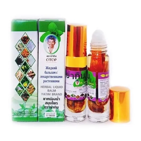 Dầu Lăn Thảo Dược 13 Vị Otop Thái Lan 8ml Giảm Đau Đầu - Buồn Nôn - Đau Mỏi