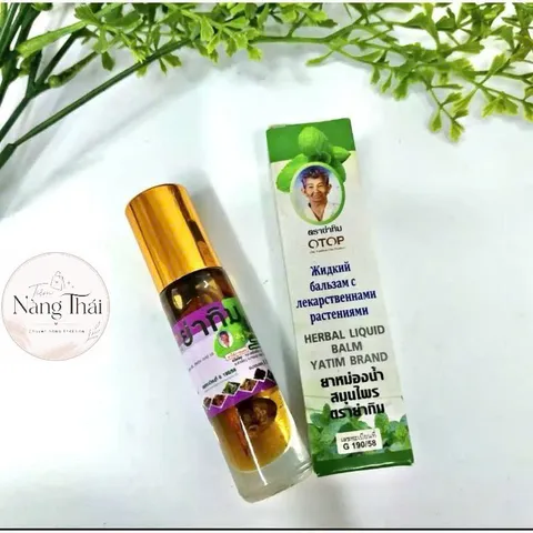 Dầu Lăn Thảo Dược 13 Vị Otop Thái Lan 8ml Giảm Đau Đầu - Buồn Nôn - Đau Mỏi