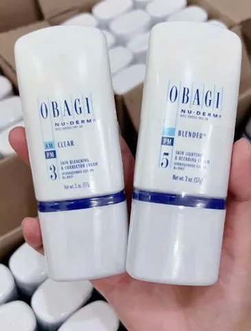 combo Kem giảm xóa mờ nám Obagi Nuderm Clear số 3 -5 rx (4% HQ) sẩm phẩm giảm nám từ Mỹ 737952 838083
