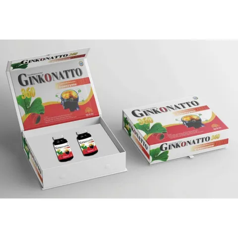 Ginkgo Natto 360 Q10 Nattokinase tăng cường trí nhớ chứng mất ngủ hoạt huyết dưỡng não, đau đầu chóng mặt ngủ không