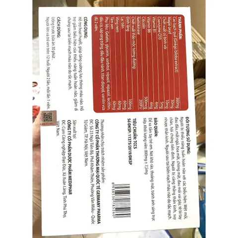 Ginkgo Natto 360 Q10 Nattokinase tăng cường trí nhớ chứng mất ngủ hoạt huyết dưỡng não, đau đầu chóng mặt ngủ không