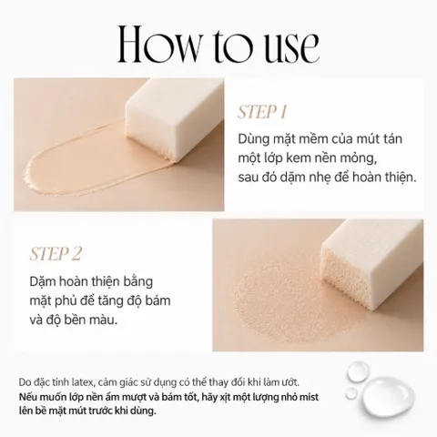 [NEW] Bông mút trang điểm Piccasso Latex Hard Sponge Square & Slim Duo (Bộ 6 miếng)
