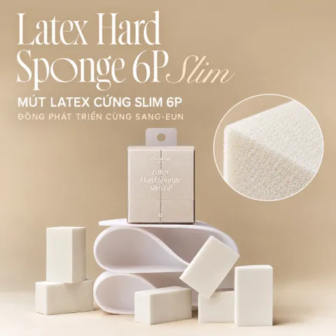 [NEW] Bông mút trang điểm Piccasso Latex Hard Sponge Square & Slim Duo (Bộ 6 miếng)