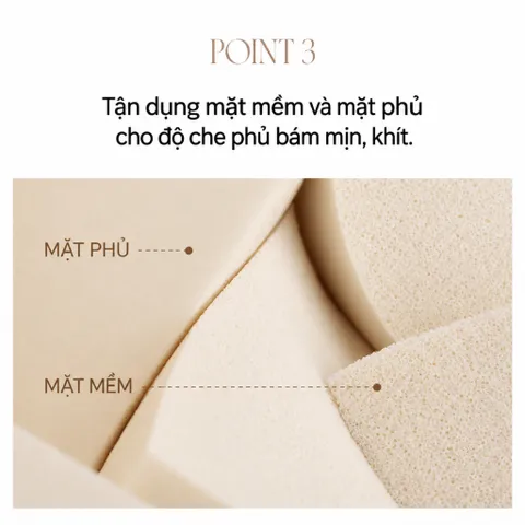 [NEW] Bông mút trang điểm Piccasso Latex Hard Sponge Square & Slim Duo (Bộ 6 miếng)