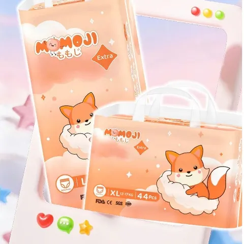 Tã quần/Dán Momoji Extra, thoáng khí, thoát ẩm tốt, đủ size cho bé