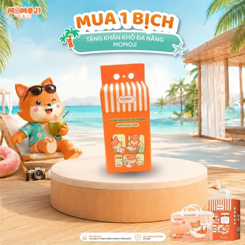 [ 2 bịch ] Tã quần/Dán Momoji Extra, thoáng khí,thoát ẩm tốt giúp da bé sơ sinh khô thoáng dài lâu