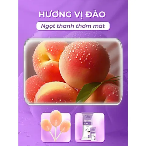 Kẹo mút bổ sung Lysine Hữu Cơ - Happy vitamin - Hỗ trợ giúp hấp thu Canxi tốt hơn