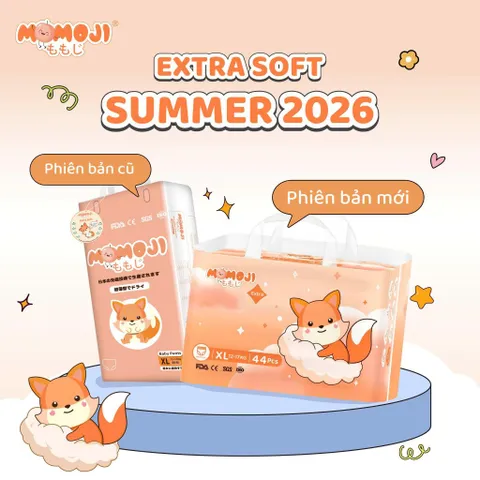 (Combo3 tặng1)Tã quần/Dán Momoji Extra, thoáng khí,thoát ẩm tốt giúp da bé sơ sinh luôn khô thoáng(ko đổi quà tích điểm)