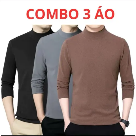 [combo 3 Áo ] Giữ nhiệt lót nỉ nam cao cấp,co giãn 4 chiều