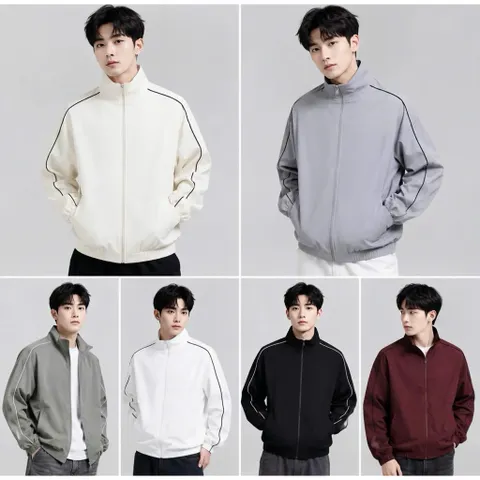 [Mẫu mới deal áo sọc vai] Áo Khoác 2 Lớp Cao Cấp Sọc Vai Nam Nữ  Áo  Cản Gió Kháng Nước Áo Khoác Thể Thao Thời Trang