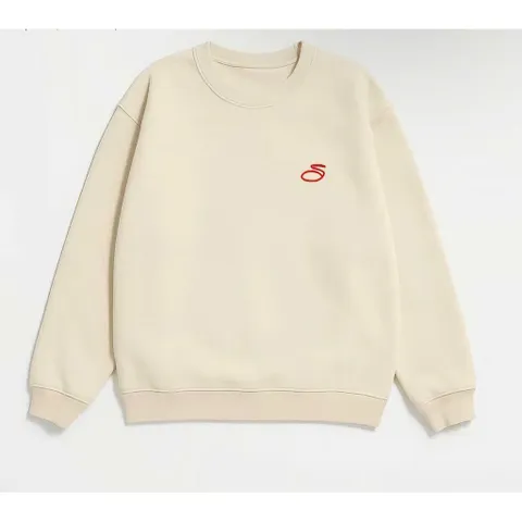 Áo Sweater  Nam Nữ thêu chữ chất liệu nỉ hai da from rộng oversize thiết kế trẻ trung năng động.