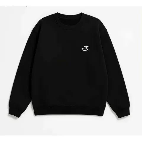Áo Sweater  Nam Nữ thêu chữ chất liệu nỉ hai da from rộng oversize thiết kế trẻ trung năng động.