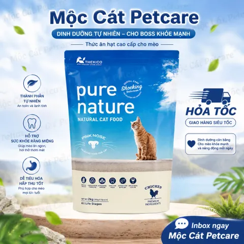 HẠT CAO CẤP CHO MÈO THEKICO VỊ CÁ HỒI&GÀ -DINH DƯỠNG-KHÔNG NGŨ CỐC-HỖ TRỢ TIẾT NIỆU-TĂNG CÂN-MỀM LÔNG DA-HÀN QUỐC