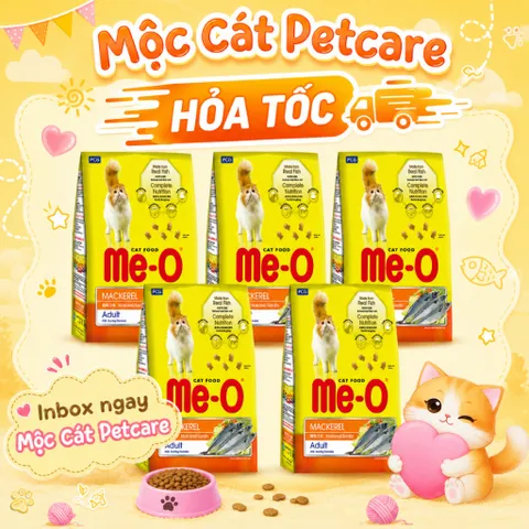 <COMBO 5 TÚI TIẾT KIỆM >Thức Ăn Hạt Me-O Adult 350g- Dưỡng Lông Da-Bổ Sung Dinh Dưỡng-Xuất Xứ Thái Lan