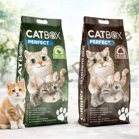 CÁT MÈO CATBOX PERFECT 26L – BENTONITE TRẮNG CAO CẤP - KHỬ MÙI MẠNH - ÍT BỤI - VÓN TỐT