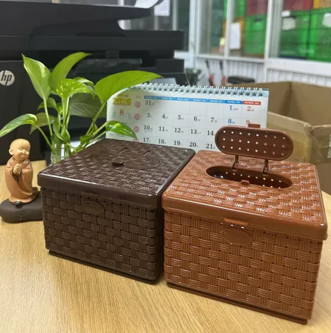 hộp giấy đan mây đại TL094