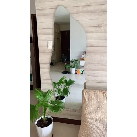 Gương hạt đậu không viền, gương soi toàn thân decor phòng ngủ shop quần áo 70x168cm