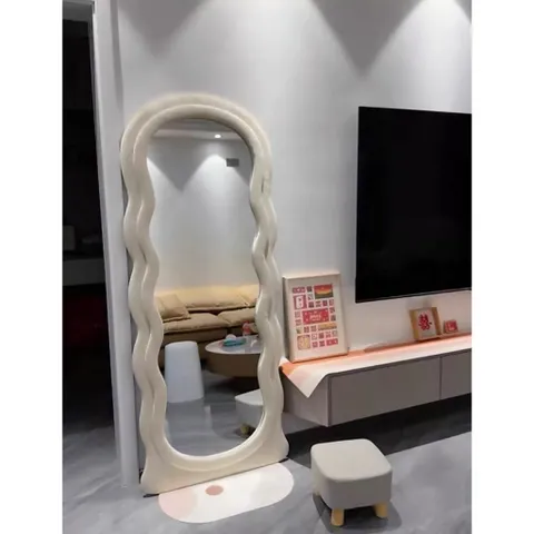 Gương Sóng Bọc Nỉ Soi Toàn Thân, Nỉ Lông Nhung Nhập Khẩu Cao Cấp Chân Vuông kt 75x170cm