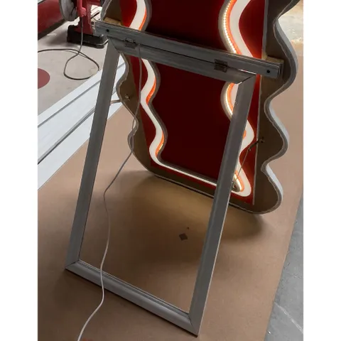 Gương Sóng Bọc Nỉ Soi Toàn Thân, Nỉ Lông Nhung Nhập Khẩu Cao Cấp Chân Vuông kt 75x170cm