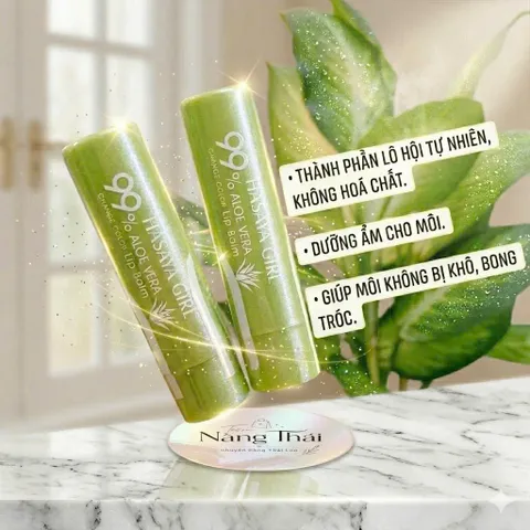Son dưỡng môi nha đam Hasaya Girl 99% Aloe Vera Thái Lan