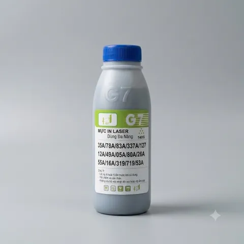 Mực đổ G7 Đa Năng dùng cho 12A/ 35A/ 78A/ 83A/ 337A/ 127/ 49A/ 05A/ 80A/ 26A/ 55A/ 16A/ 319/ 719/ 53A đậm đẹp, ít thải
